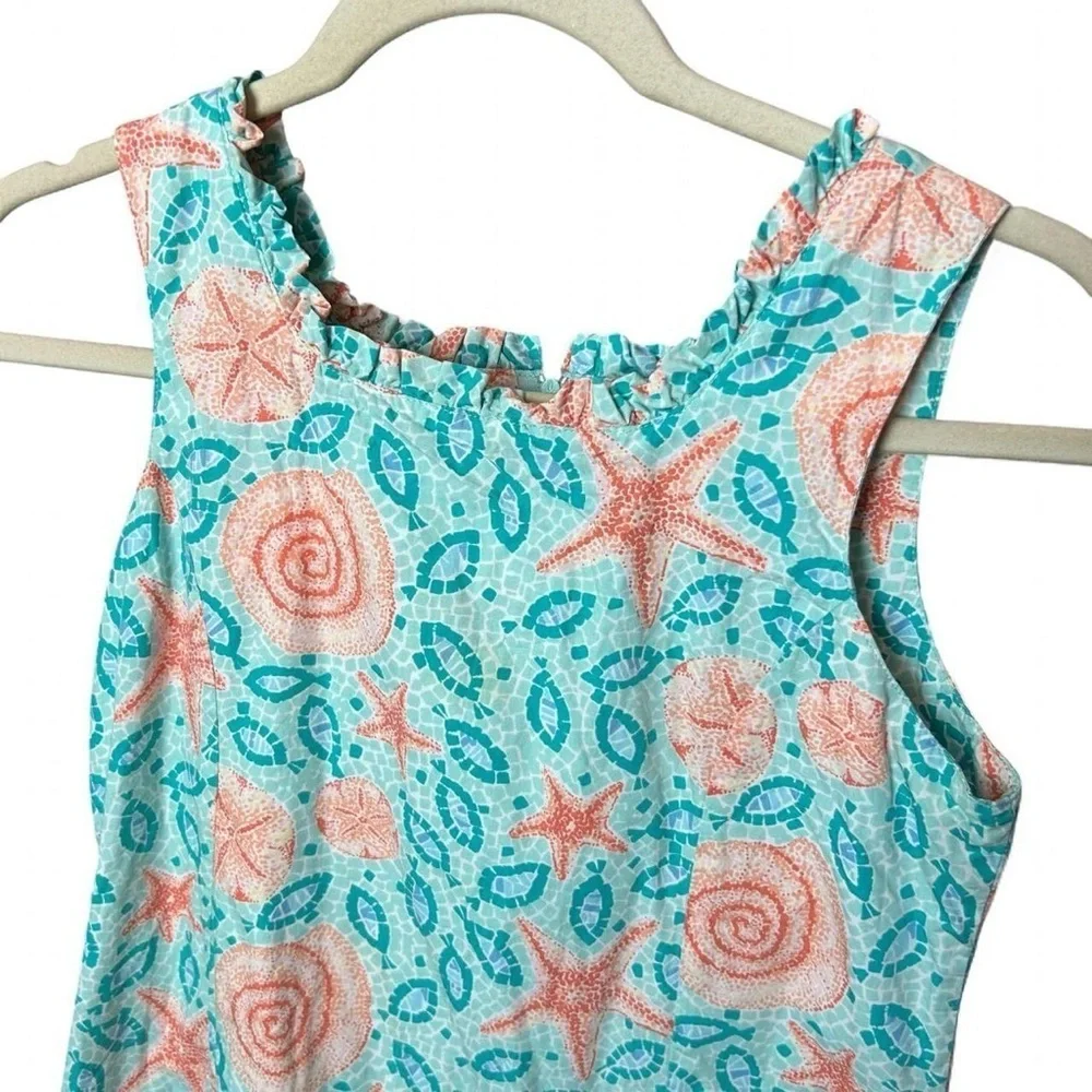 Vintage Lilly Pulitzer Girls Dress 🌊 Seashell Print Size 14